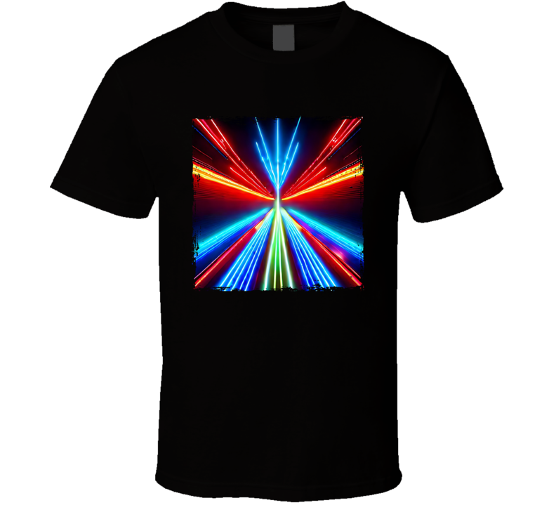 Neon Light Rays T Shirt Neon Light Rays T Shirt