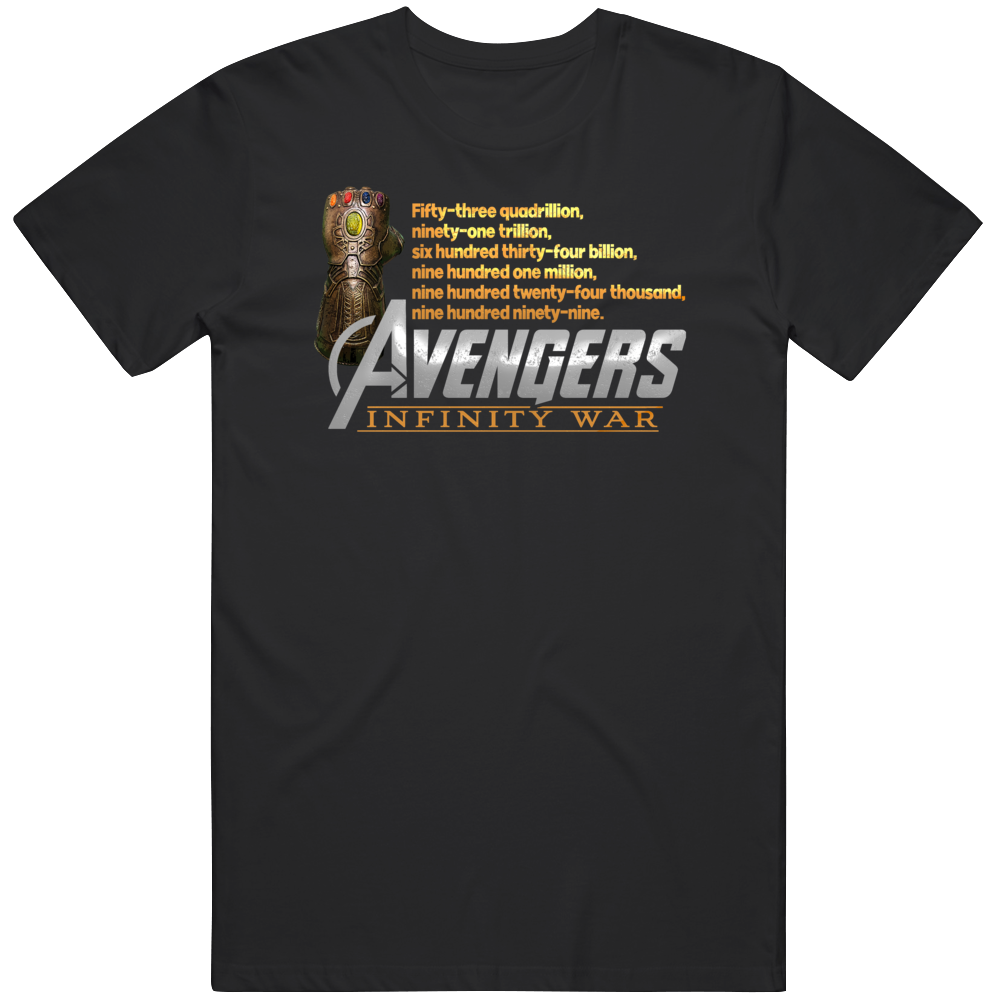 Avengers Infinity War Body Count Movie Fan T Shirt Avengers Infinity War Body Count Movie Fan T Shirt