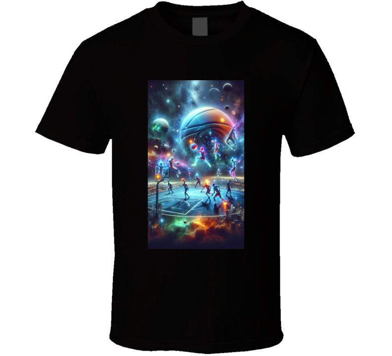 Cosmic Basketball Futuristic Hoops Fan Cosmic Basketball Futuristic Hoops Fan