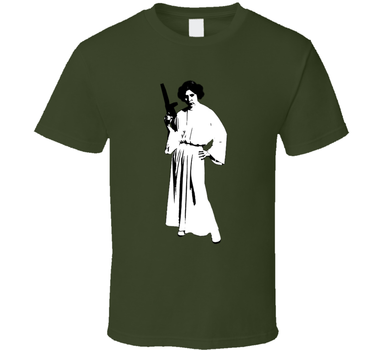 Princess Leia Star Wars Machine Gun T Shirt Princess Leia Star Wars Machine Gun T Shirt