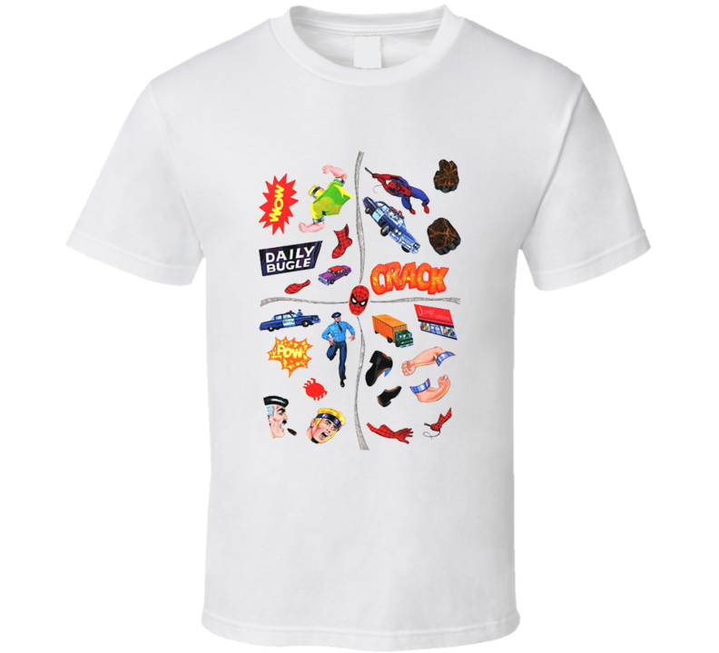 Spiderman Sticker Fun Book T Shirt Spiderman Sticker Fun Book T Shirt