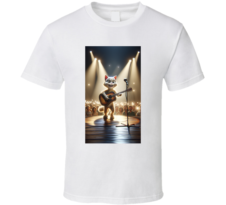 Cat Playing A Guitar Kitty Band T Shirt Cat Playing A Guitar Kitty Band T Shirt