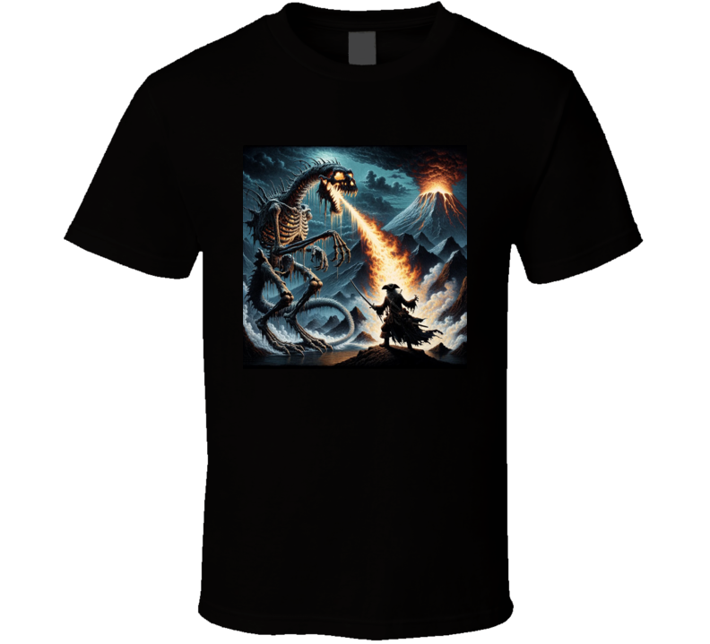 Fire Breathing Ghost Dragon Pirate Volcanoes T Shirt Fire Breathing Ghost Dragon Pirate Volcanoes T Shirt