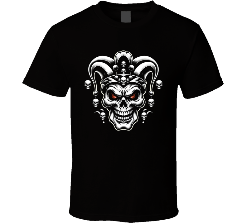 Evil Joker Skull Playing Cards T Shirt Evil Joker Skull Playing Cards T Shirt