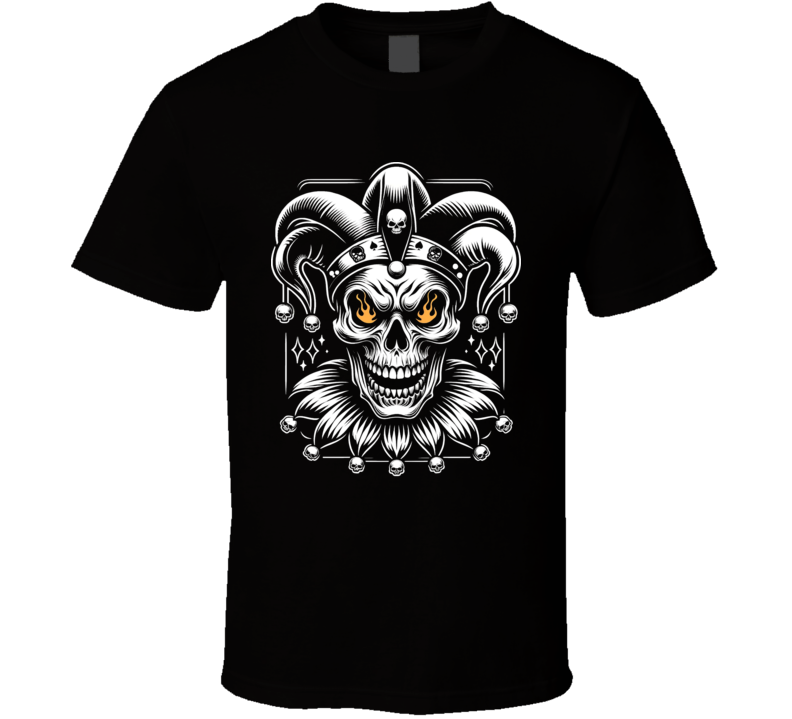Joker Skull Playing Cards T Shirt Joker Skull Playing Cards T Shirt