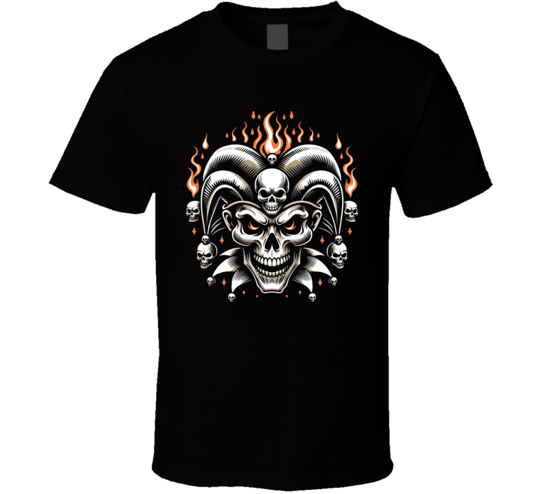 Joker Skull Jester Playing Cards T Shirt Joker Skull Jester Playing Cards T Shirt