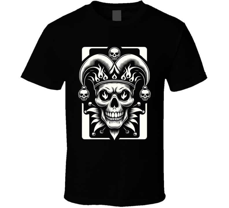 Evil Joker Skull Jester Playing Cards T Shirt Evil Joker Skull Jester Playing Cards T Shirt