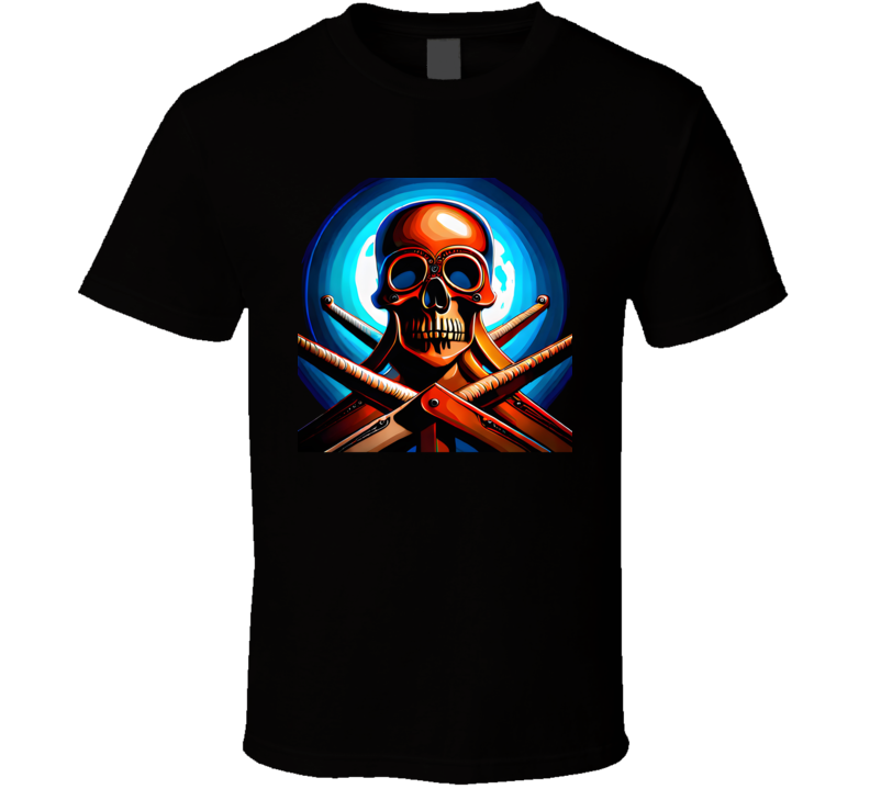 Skull Pirate Spooky Cool T Shirt Skull Pirate Spooky Cool T Shirt