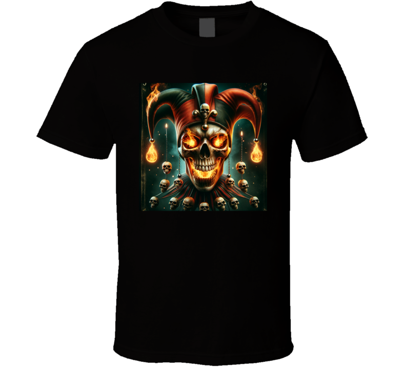 Dead Evil Joker Skull Jester Playing Cards T Shirt Dead Evil Joker Skull Jester Playing Cards T Shirt