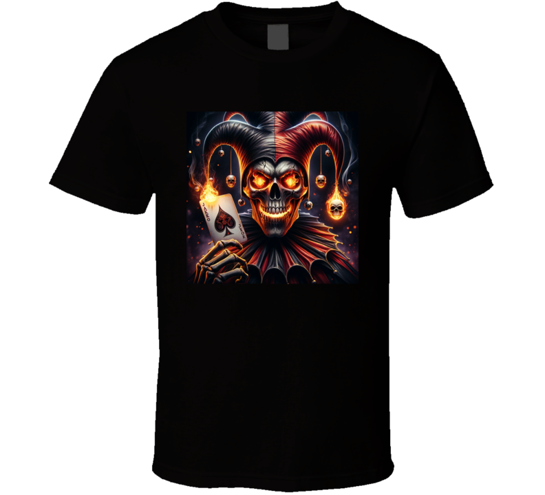 Dead Joker Skull Jester Playing Cards T Shirt Dead Joker Skull Jester Playing Cards T Shirt