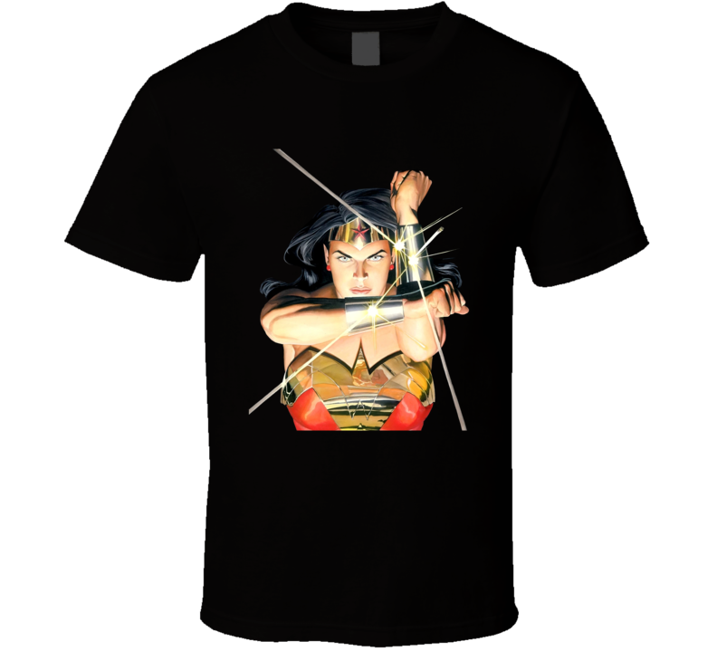 Wonder Woman Deflecting Bullets Comic T Shirt Wonder Woman Deflecting Bullets Comic T Shirt