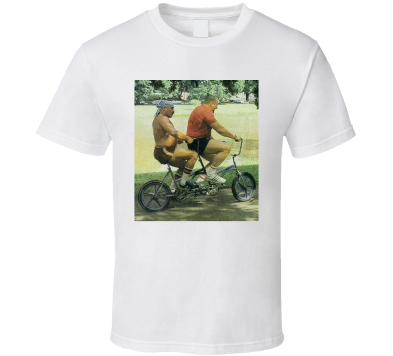 Iron Sheik Nicolai Volkoff Bike Riding Funny Wrestling Classic T Shirt Iron Sheik Nicolai Volkoff Bike Riding Funny Wrestling Classic T Shirt