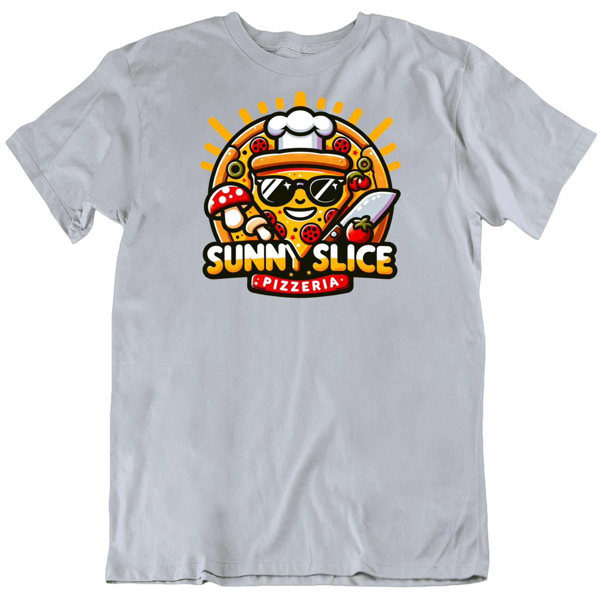Sunny Slice Pizzeria Restaurant Food Funny T Shirt Sunny Slice Pizzeria Restaurant Food Funny T Shirt