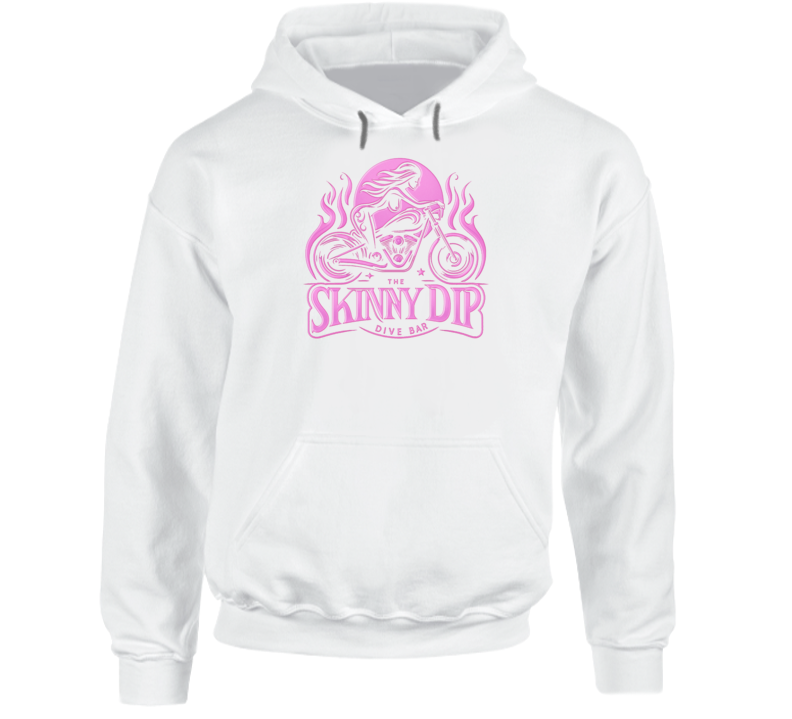The Skinny Dip Dive Bar Pink Hoodie Food Drinks Hoodie The Skinny Dip Dive Bar Pink Hoodie Food Drinks Hoodie