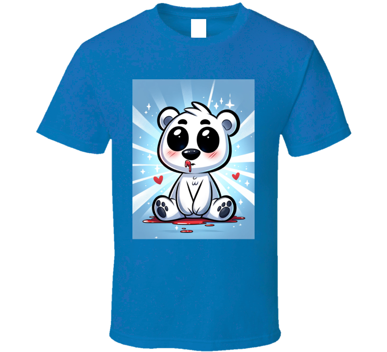 Cute Bloody Polar Bear T Shirt Cute Bloody Polar Bear T Shirt