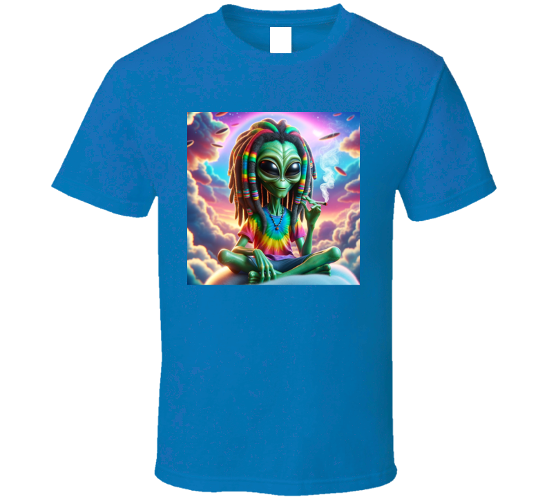 Stoned Alien Rasta Hippie Funny Parody Peace T Shirt Stoned Alien Rasta Hippie Funny Parody Peace T Shirt