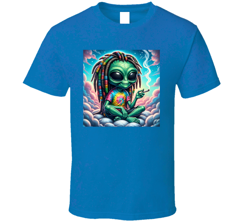 Stoned Alien Rasta Hippie Funny Parody T Shirt Stoned Alien Rasta Hippie Funny Parody T Shirt