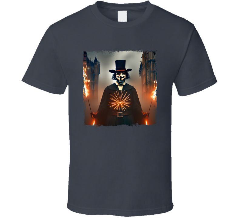 Masked Man With Flaming Sticks T Shirt Masked Man With Flaming Sticks T Shirt