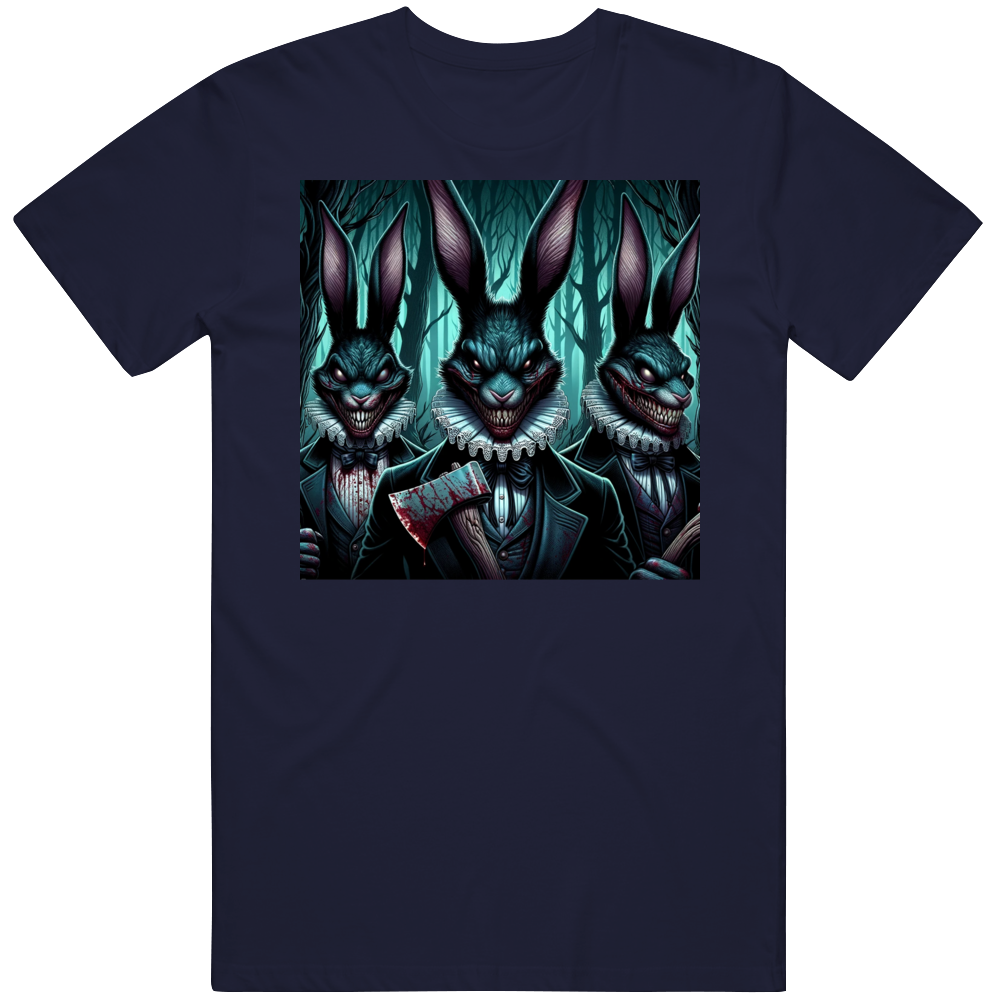 Evil Happy Easter Rabbits Bunnies Creepy T Shirt Evil Happy Easter Rabbits Bunnies Creepy T Shirt