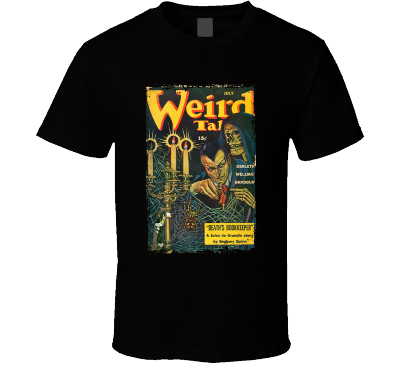 Weird Tales Death's Bookkeeper T Shirt Weird Tales Death's Bookkeeper T Shirt