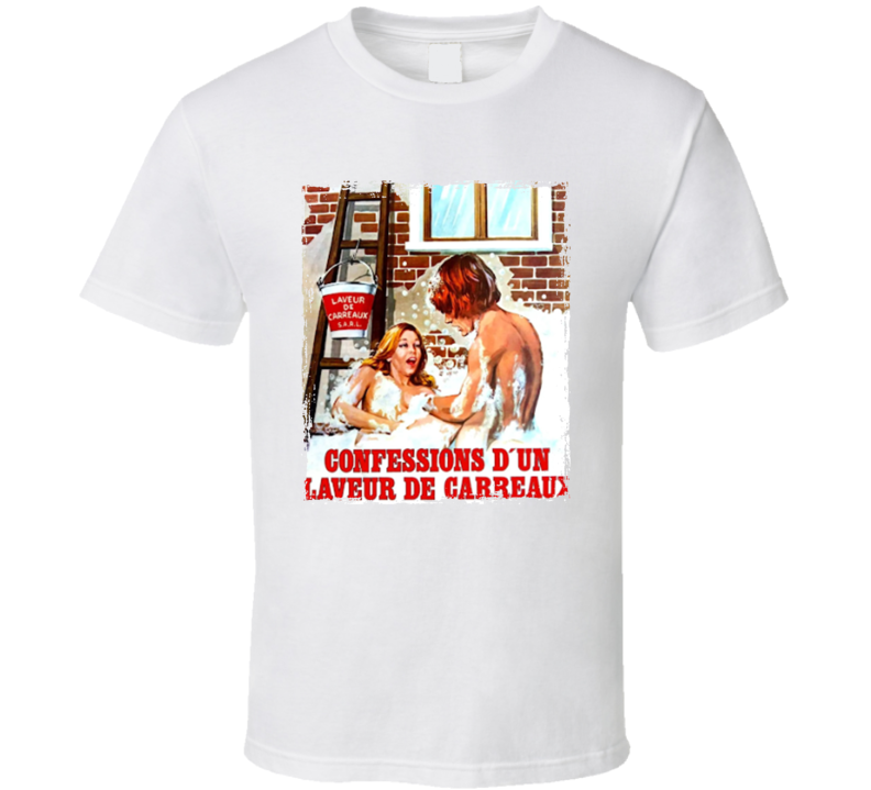 Confessions Of A Window Cleaner 70s French Movie T Shirt Confessions Of A Window Cleaner 70s French Movie T Shirt