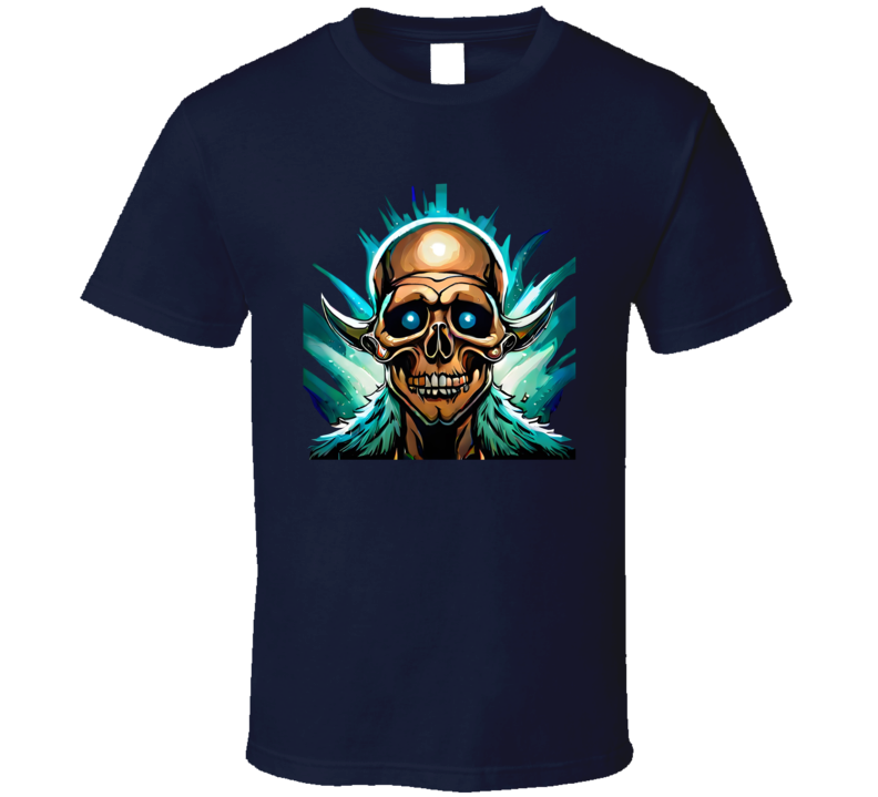 Skull With Horned Helmet T Shirt Skull With Horned Helmet T Shirt