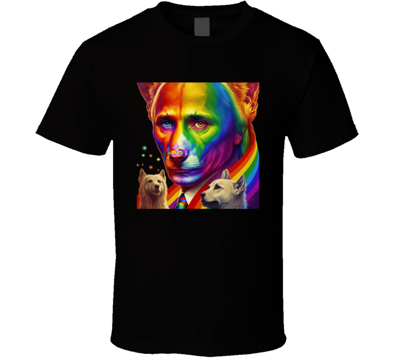 Rainbow Human With Dog Face T Shirt Rainbow Human With Dog Face T Shirt