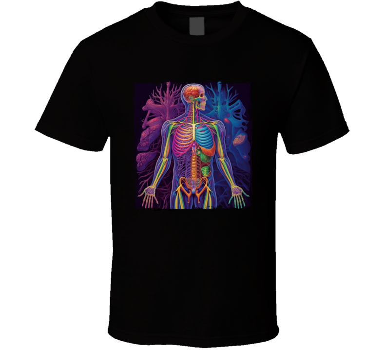Skeletal Muscles Rainbow Skeleton T Shirt Skeletal Muscles Rainbow Skeleton T Shirt