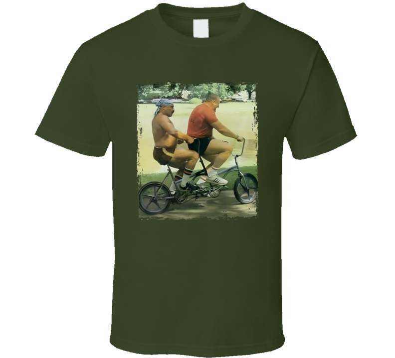 Iron Sheik And Nikolai Volkoff Riding A Tandem Bike Wrestling Fan T Shirt Iron Sheik And Nikolai Volkoff Riding A Tandem Bike Wrestling Fan T Shirt