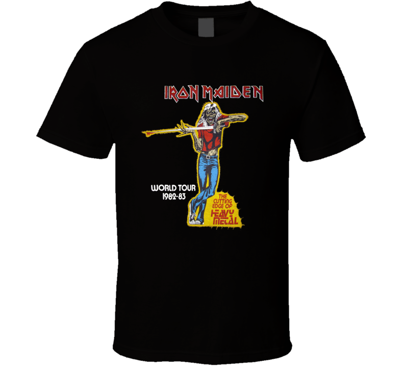 Iron Maiden The Cutting Edge Of Heavy Metal World Tour T Shirt Iron Maiden The Cutting Edge Of Heavy Metal World Tour T Shirt
