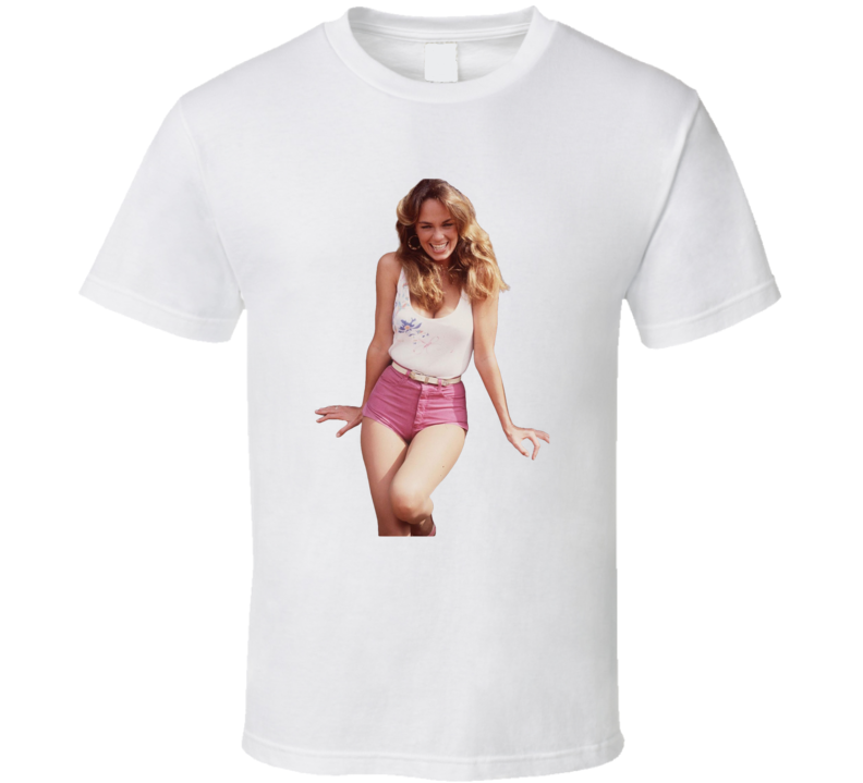 Catherine Bach Pink Shorts 80s Actor T Shirt Catherine Bach Pink Shorts 80s Actor T Shirt