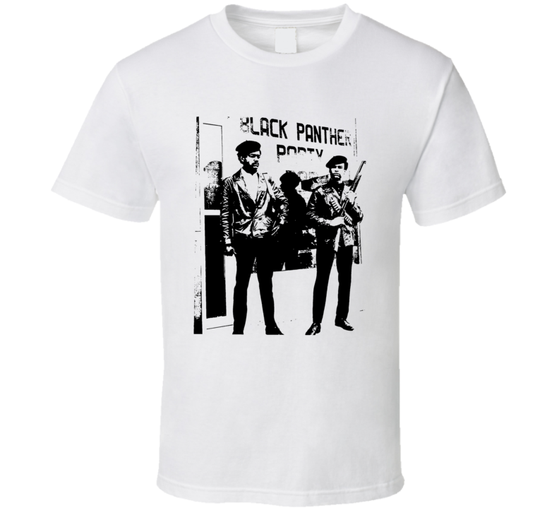 Black Panther Party Members On Guard T Shirt Black Panther Party Members On Guard T Shirt