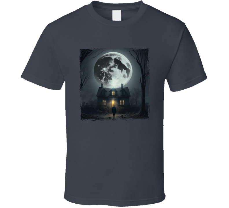 Spooky House Night Scene T Shirt Spooky House Night Scene T Shirt
