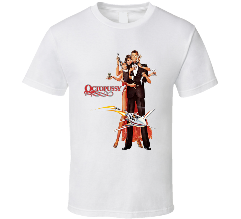Octopussy 80s James Bond Movie Fan T Shirt Octopussy 80s James Bond Movie Fan T Shirt