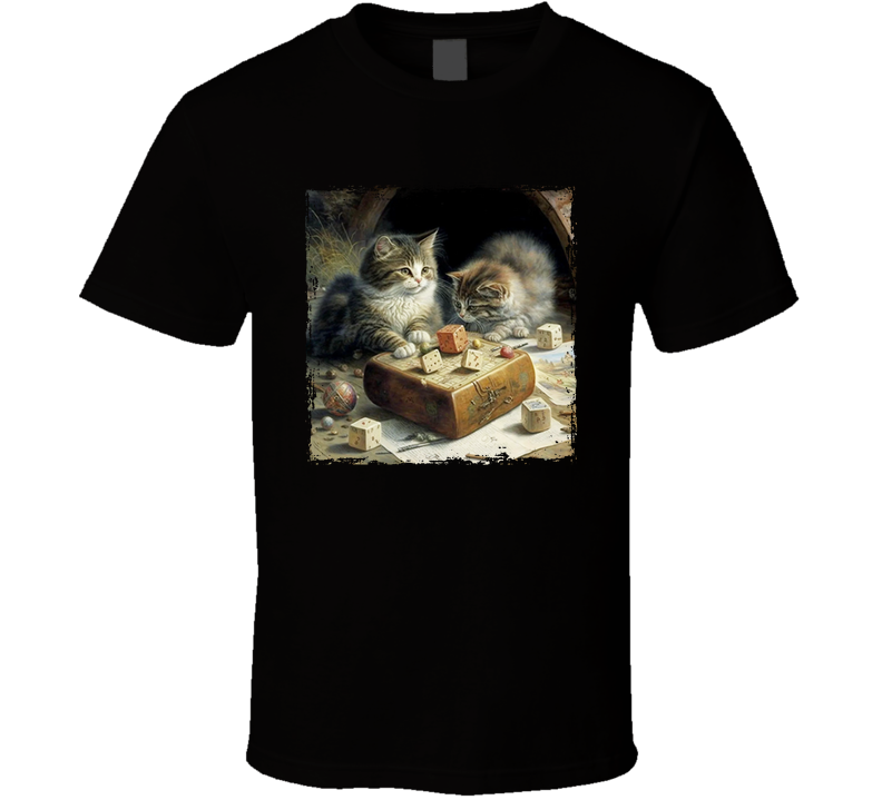 Kittens Rolling Dice Cute T Shirt Kittens Rolling Dice Cute T Shirt