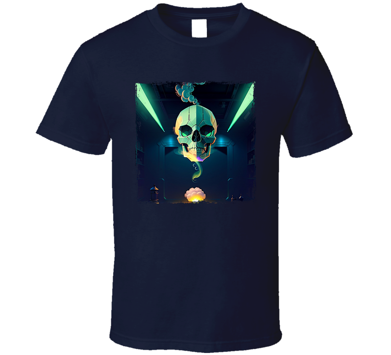 Smoking Skull Laser Lights T Shirt Smoking Skull Laser Lights T Shirt