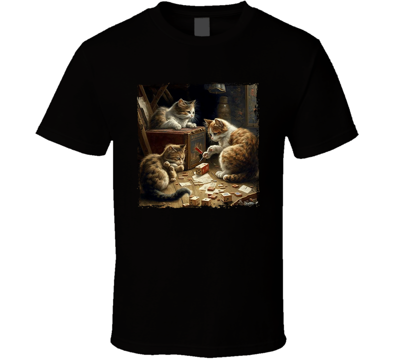 Kittens Playing Games T Shirt Kittens Playing Games T Shirt