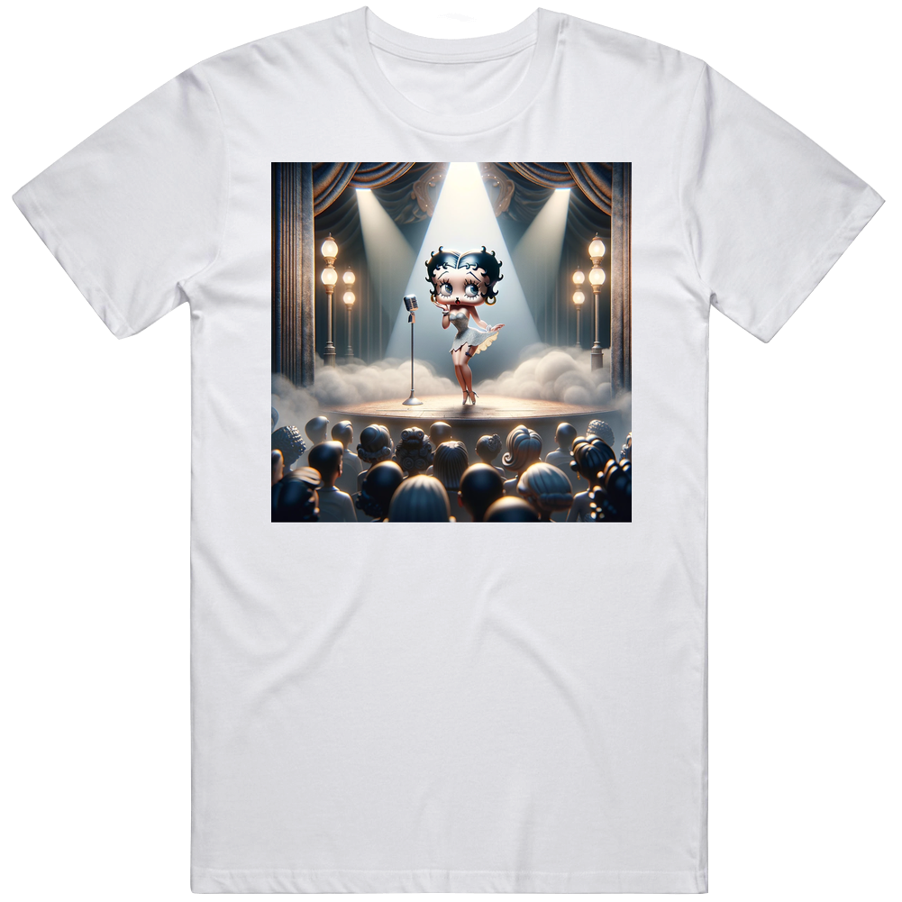 Betty Boop On Stage T Shirt Betty Boop On Stage T Shirt