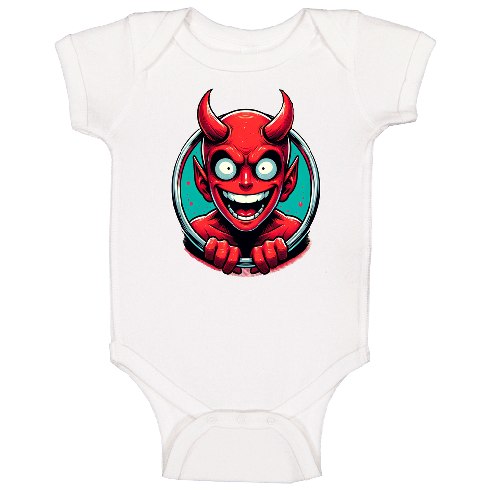 Son Of Satan Spawn Of The Devil Funny Parody Crewneck Sweatshirt Baby One Piece Son Of Satan Spawn Of The Devil Funny Parody Crewneck Sweatshirt Baby One Piece