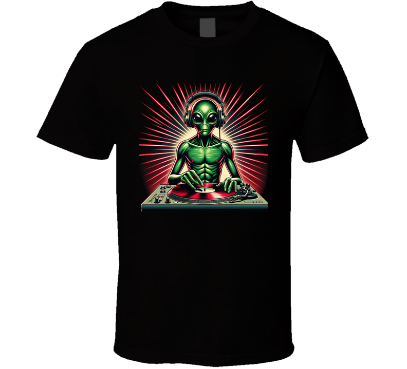 Alien Dj Space Spinner T Shirt Alien Dj Space Spinner T Shirt
