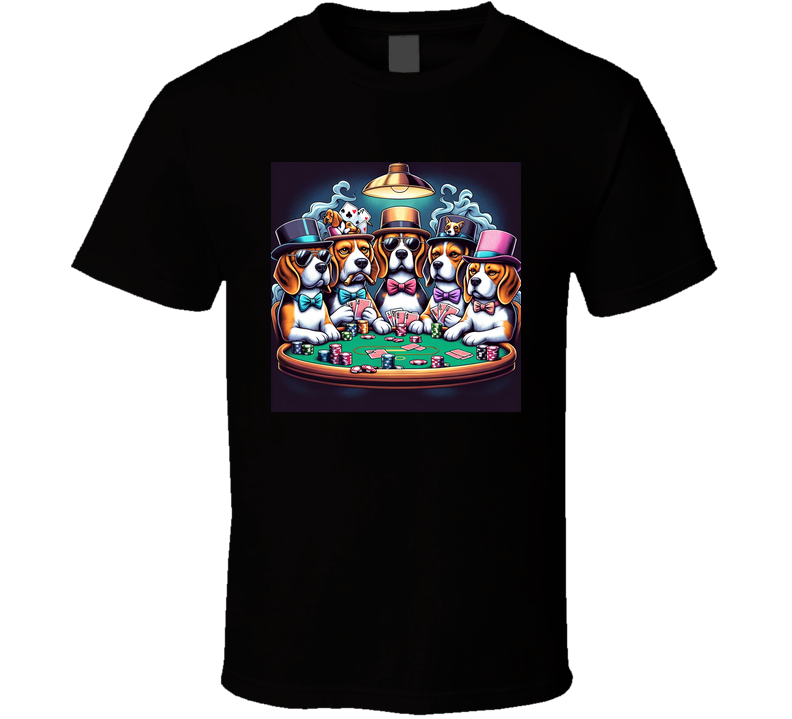 Dogs Playing Poker Beagle Fan T Shirt Dogs Playing Poker Beagle Fan T Shirt