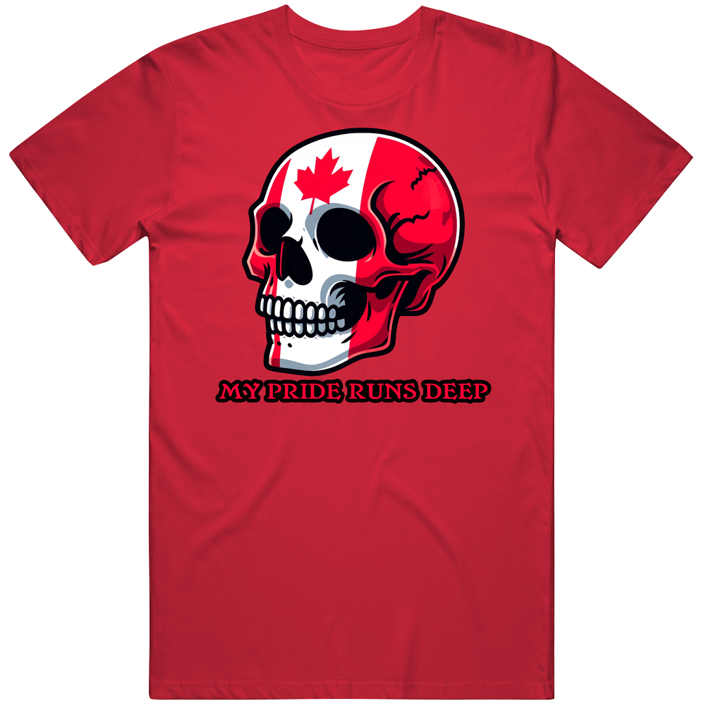 My Canadian Pride Runs Deep Patroit T Shirt My Canadian Pride Runs Deep Patroit T Shirt