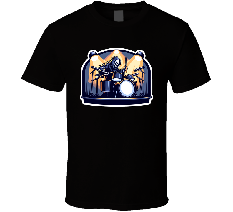 Grim Reaper Drummer Rockstar T Shirt Grim Reaper Drummer Rockstar T Shirt