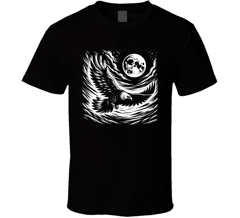 Eagle Moon Bird Fan Novelty T Shirt Eagle Moon Bird Fan Novelty T Shirt