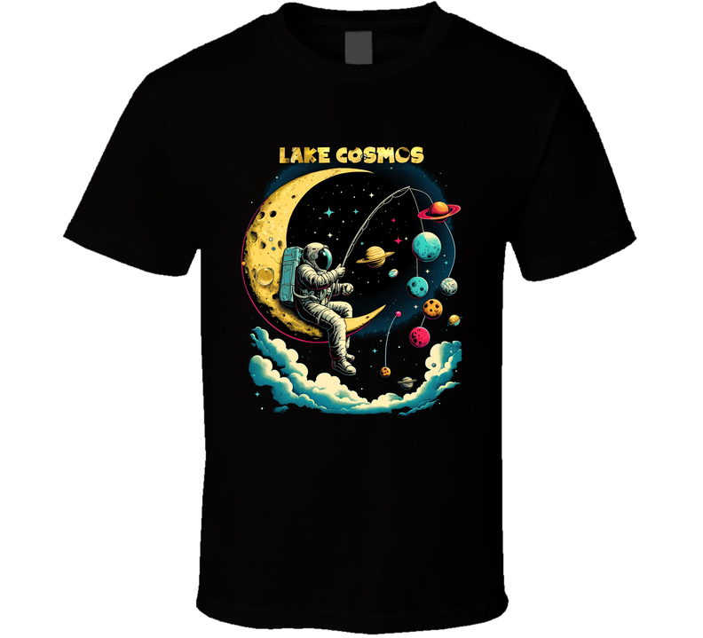 Fishing On Lake Cosmos Astronaut Moon T Shirt Fishing On Lake Cosmos Astronaut Moon T Shirt