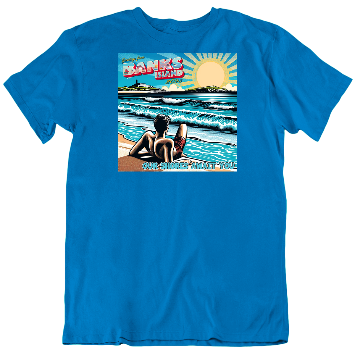 Greetings From Banks Island 2095 Funny Climate Change Parody Travel Ad T Shirt Greetings From Banks Island 2095 Funny Climate Change Parody Travel Ad T Shirt