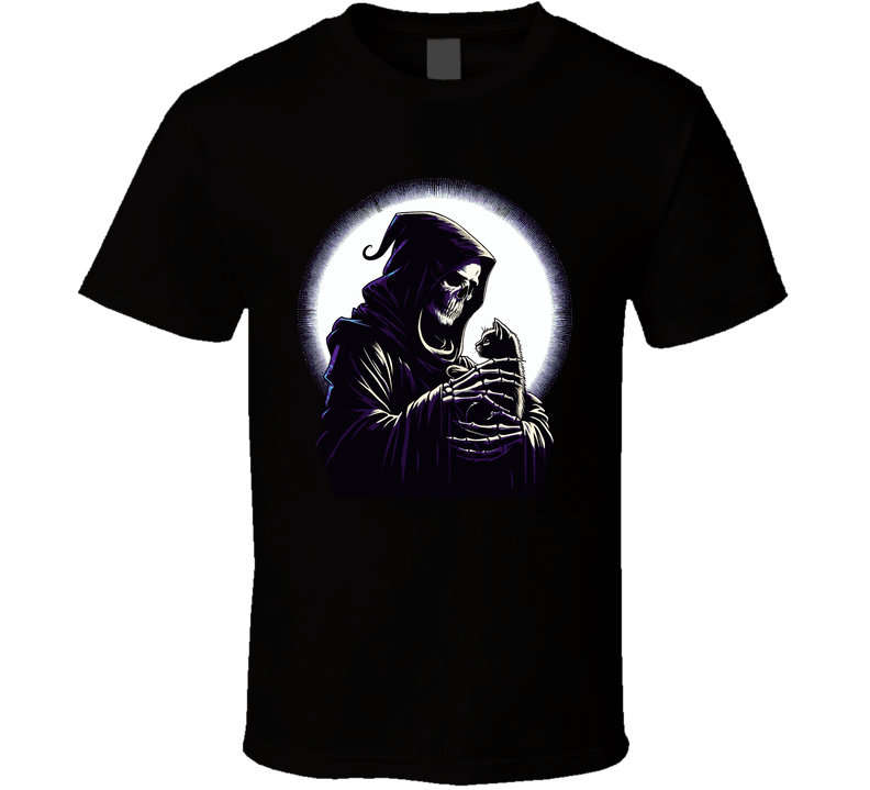 Grim Reaper's Kitten Cat Lover T Shirt Grim Reaper's Kitten Cat Lover T Shirt