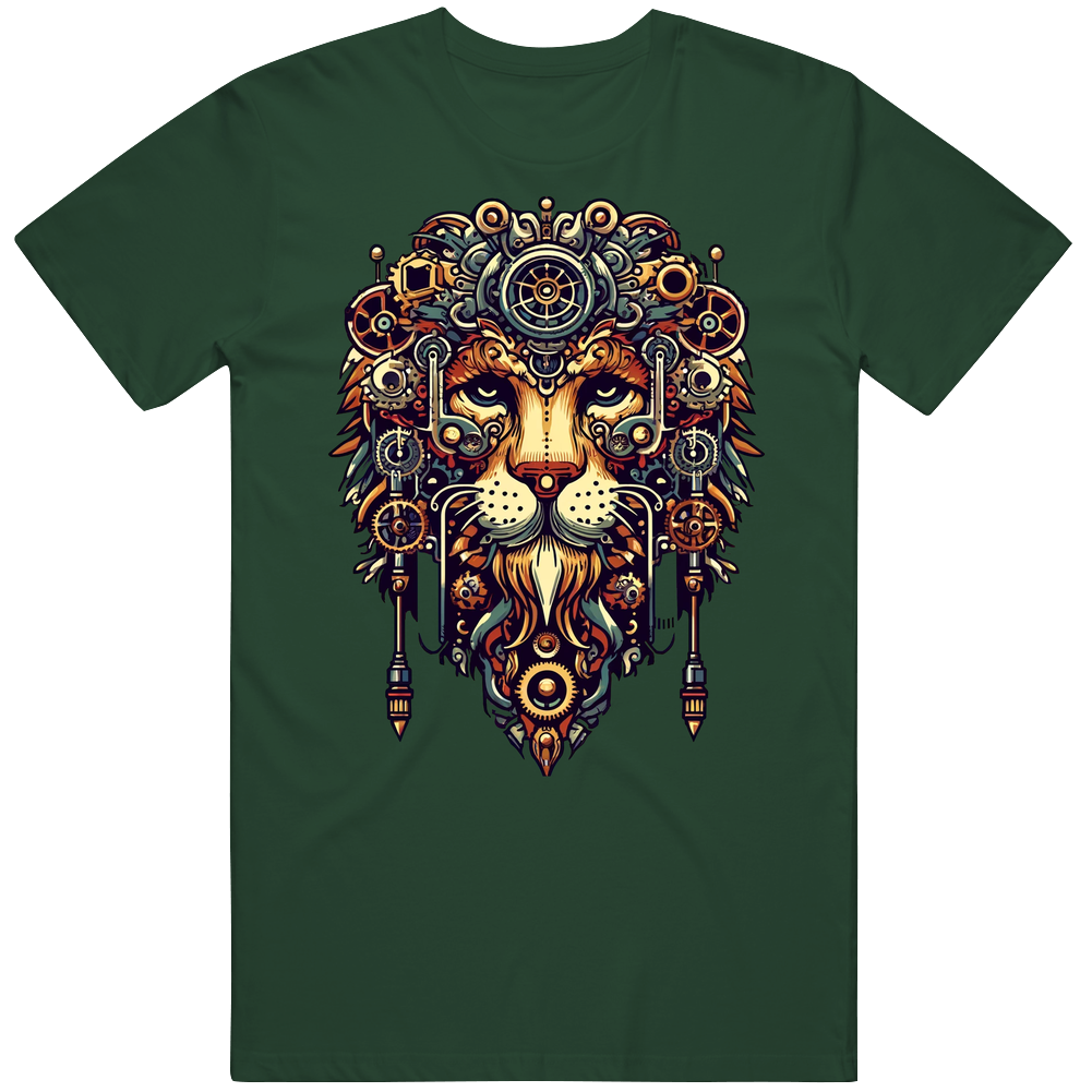 King Of The Steampunk Jungle Lion Fantasy T Shirt King Of The Steampunk Jungle Lion Fantasy T Shirt