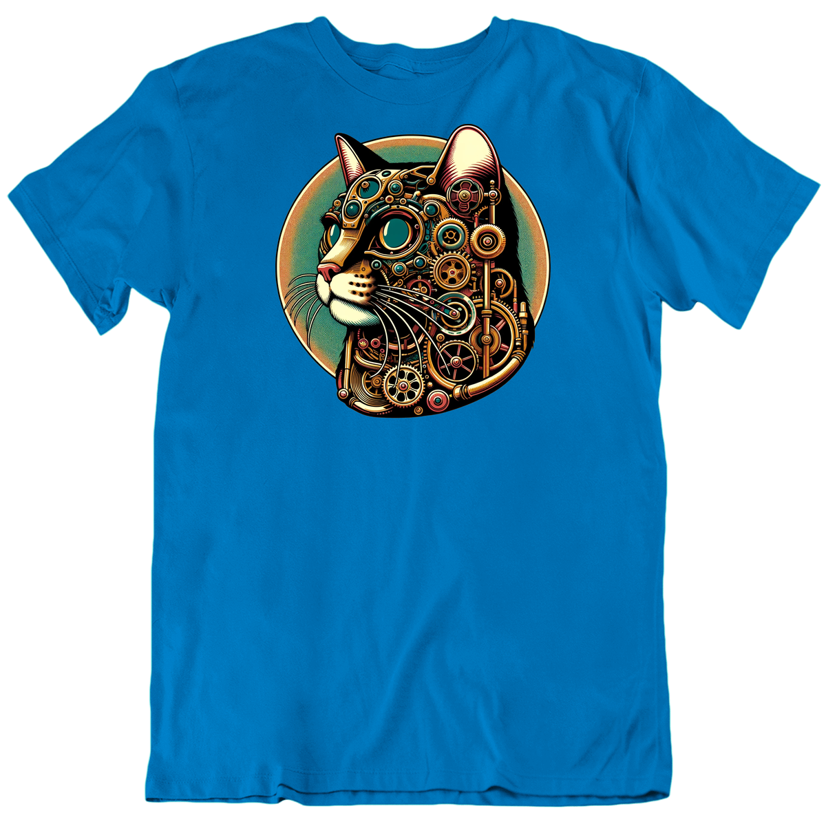 Steampunk Wise Cat Fantasy T Shirt Steampunk Wise Cat Fantasy T Shirt