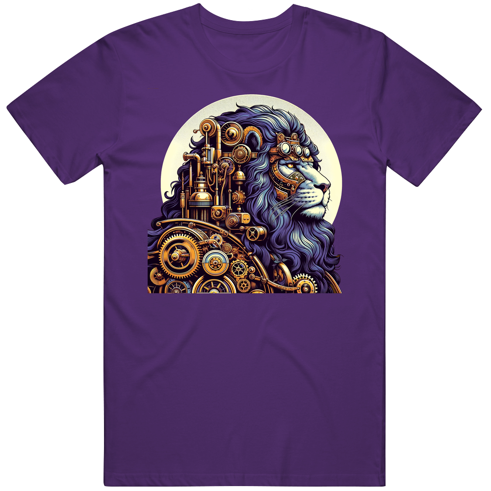 Steampunk Wise Lion Fantasy T Shirt Steampunk Wise Lion Fantasy T Shirt